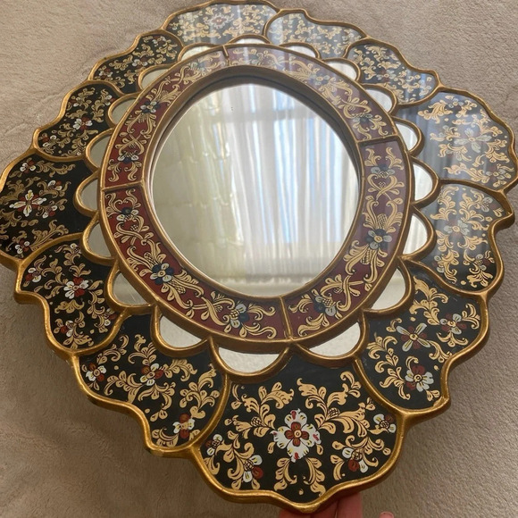 Neoclassical Style Verre Eglomisé
Wall Mirror early 20 century - Picture 4 of 9